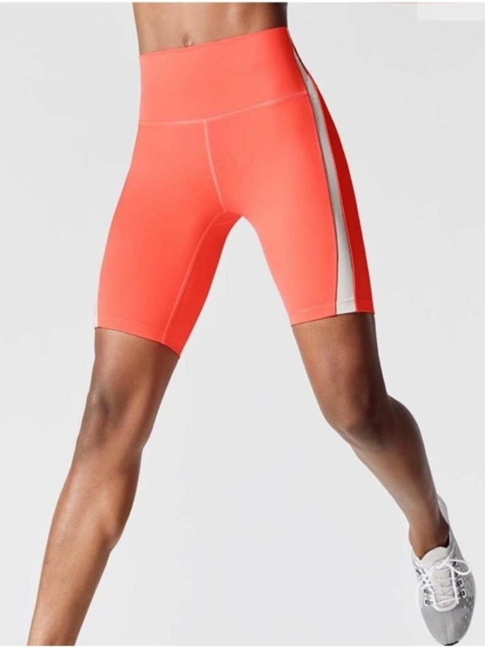 Splits59 High Waist Coral Neon Compression Biker Shorts – Size Small